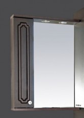 Зеркальный шкаф «Александра 55 левый, со светом, венге», фото