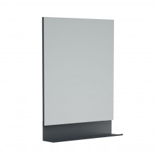 Зеркало «Форест фрейм с черной металлической полочкой г-15 см», фото