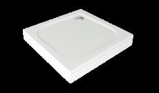 Душевой поддон из литьевого мрамора BAS Квадро (белый/чёрный/бежевый/серый), фото 1, цена