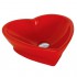 Раковина накладная Creavit TP149.7 45х45 см, сердце (красная), фото 5, цена