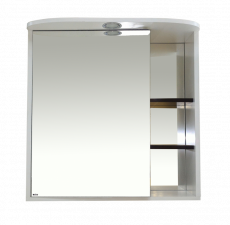 Зеркальный шкаф «Венера 80 левый, со светом, комбинированный», фото