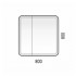 Зеркальный шкаф Corozo Алабама клен 80/2-С, фото 3, цена