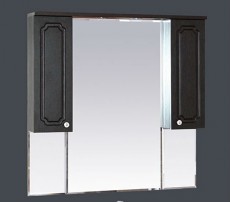 Зеркальный шкаф «Александра 105 со светом, венге», фото