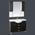 Зеркальный шкаф Misty Александра 105 со светом, венге, фото 2, цена