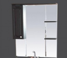 Зеркальный шкаф «Александра 75 левый, со светом, венге», фото