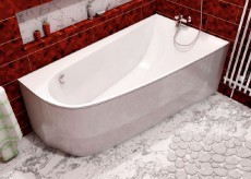 Акриловая ванна Vayer Boomerang ассиметричная 1, фото 1, цена