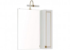 Зеркальный шкаф Aquanet Честер белый/золото, фото 1, цена