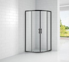 Душевой уголок без поддона Belbagno ECO-O-R-2-100-C-NERO, фото 1, цена