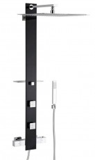 Душевая панель Valentine I-Deco: Tower black (термостат), фото 1, цена