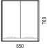 Шкаф навесной Koral Остин пайн бетон 65, фото 3, цена
