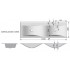 Комплект мебели подвесной Velvex Pulsus 140 со светильниками белый, фото 4, цена