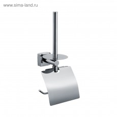 Держатель туалетной бумаги Fixsen с вертикальным держателем доп. рулона Kvadro FX-61310E, фото 1, цена