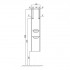 Пенал подвесной Aquaton Сильва Дуб фьорд (с корзиной для белья L/R), фото 3, цена