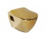 Унитаз подвесной Creavit Single TP325.00110 Gold, Крышка-сиденье Creavit KC4080 с микролифтом, ультратонкая, золото, фото 7, цена