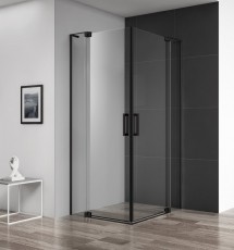 Душевой уголок без поддона Belbagno SLIDER-A-2-100/110-C-NERO, фото 1, цена