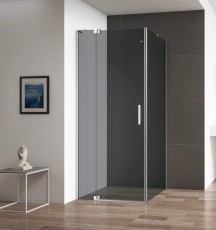 Душевой уголок без поддона Belbagno SLIDER-AH-1-90-100/110-GRIGIO-Cr, фото 1, цена