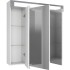 Зеркальный шкаф Dreja Uni 80 белый (три дверцы), фото 4, цена