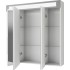 Зеркальный шкаф Dreja Uni 80 белый (три дверцы), фото 3, цена