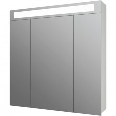 Зеркальный шкаф «Uni 80 белый (три дверцы)», фото