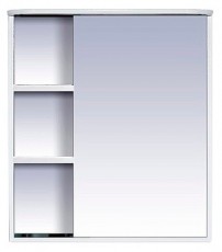 Зеркальный шкаф «Венера 70 правый, со светом, белый», фото