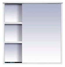 Зеркальный шкаф «Венера 80 правый, со светом, белый», фото