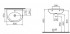 Раковина подвесная VitrA Zentrum 5786B003-0001 60 см с пьедесталом, фото 3, цена